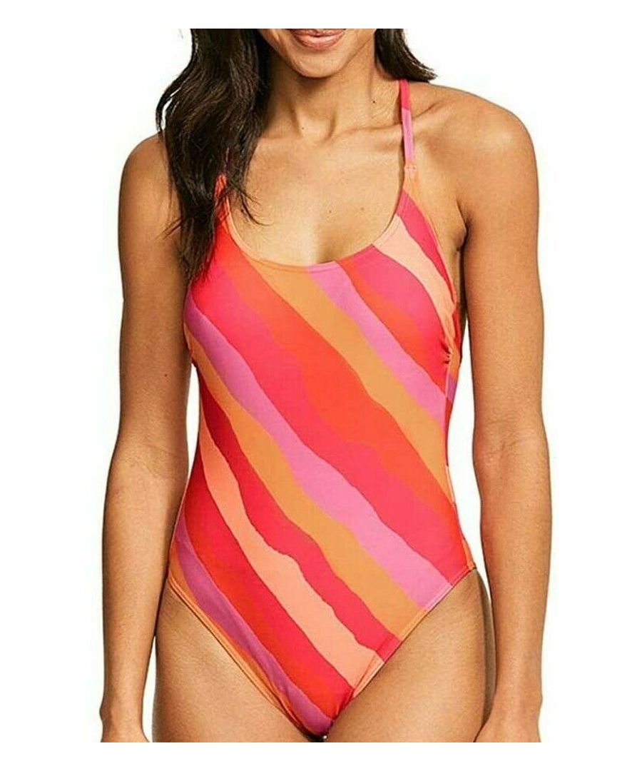 Image for Sao Paulo Stripe Classic Strappy Back Swimsuit