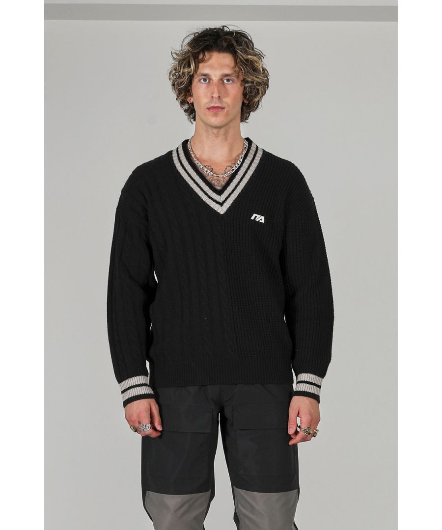 Image for V Neck Sweater in Black