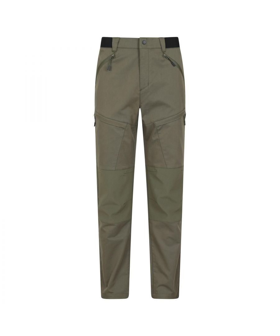 Mountain Warehouse Mens Jungle Trekking Trousers (Khaki Green) - Size 34 Regular