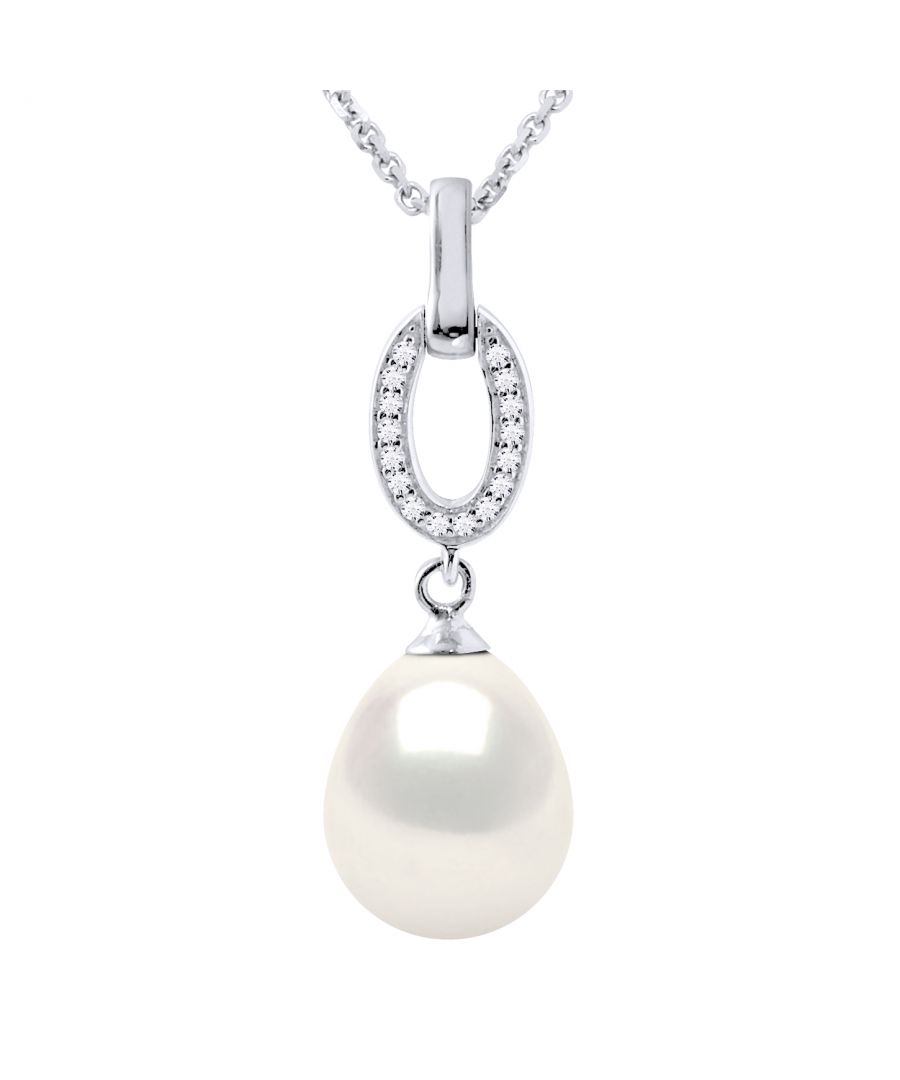 Image for SHUTTLE Necklace Freshwater Pearl Jewelry 9-10mm White 925