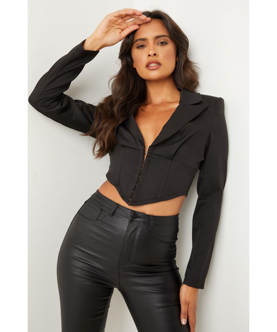 stone cropped cord jacket