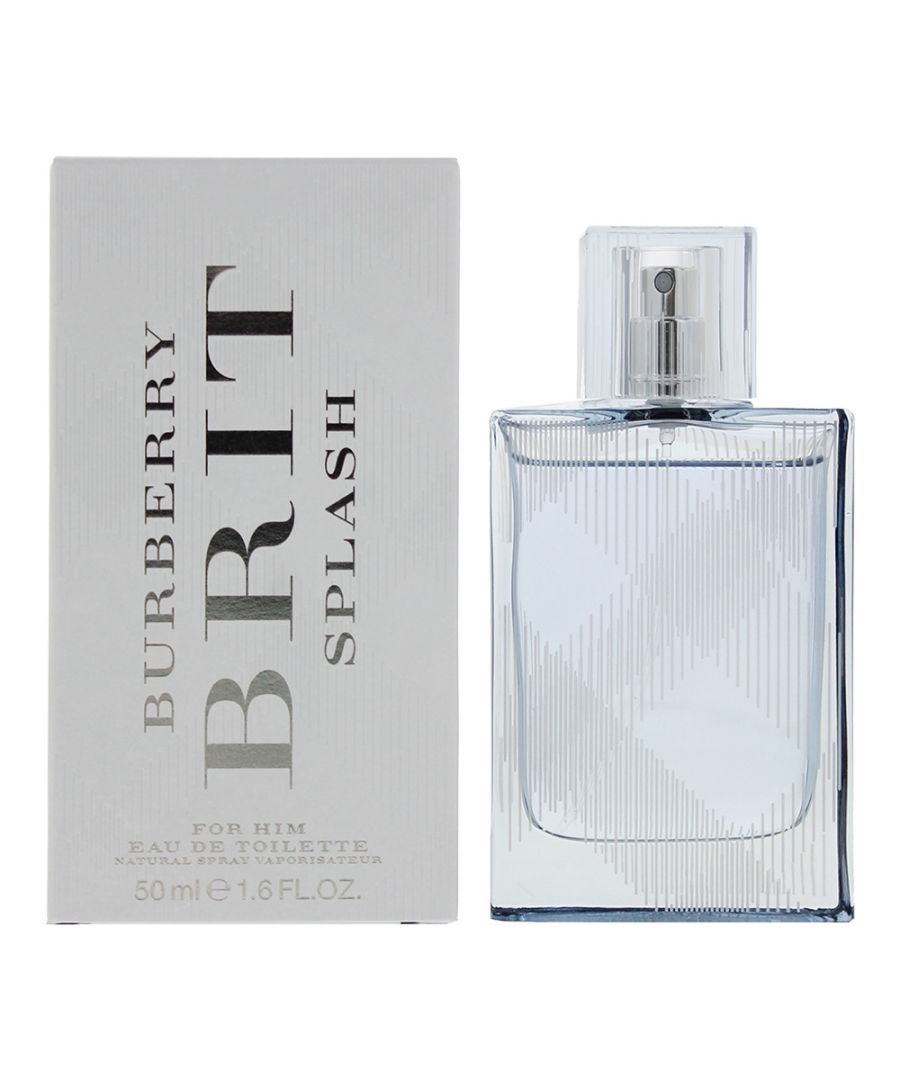 Burberry Brit Splash is  woody aquatic fragrance for men, which was launched in 2015 by Burberry. The fragrance contains top notes of Rosemary, Melon and Galbanum; with middle notes of Watery Notes, Violet and Cyclamen; with base notes of Musk, Moss and Vetiver. The scent is a wonderfully fresh one with a classic, aquatic feel to it. Due to the freshness, this is best suited to Spring and Summer.