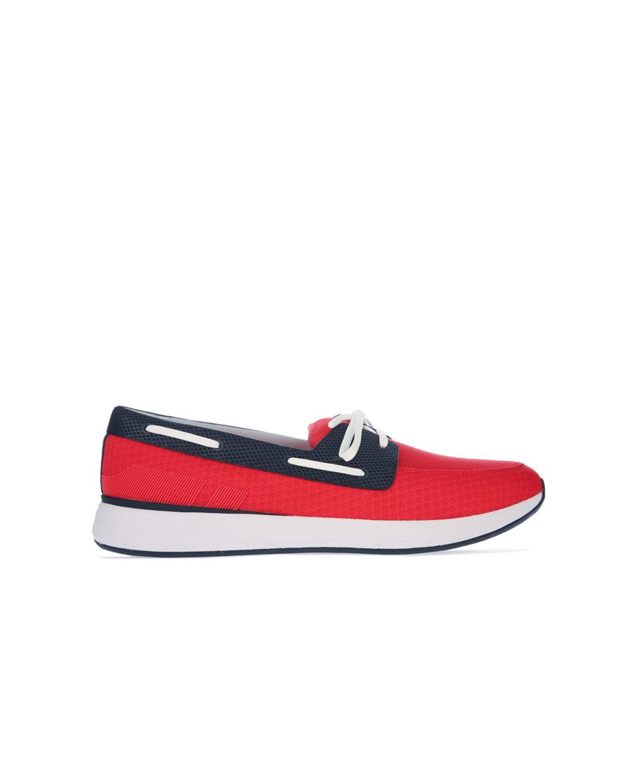 Men's Swims Breeze Wave Boat Loafers in Red navy