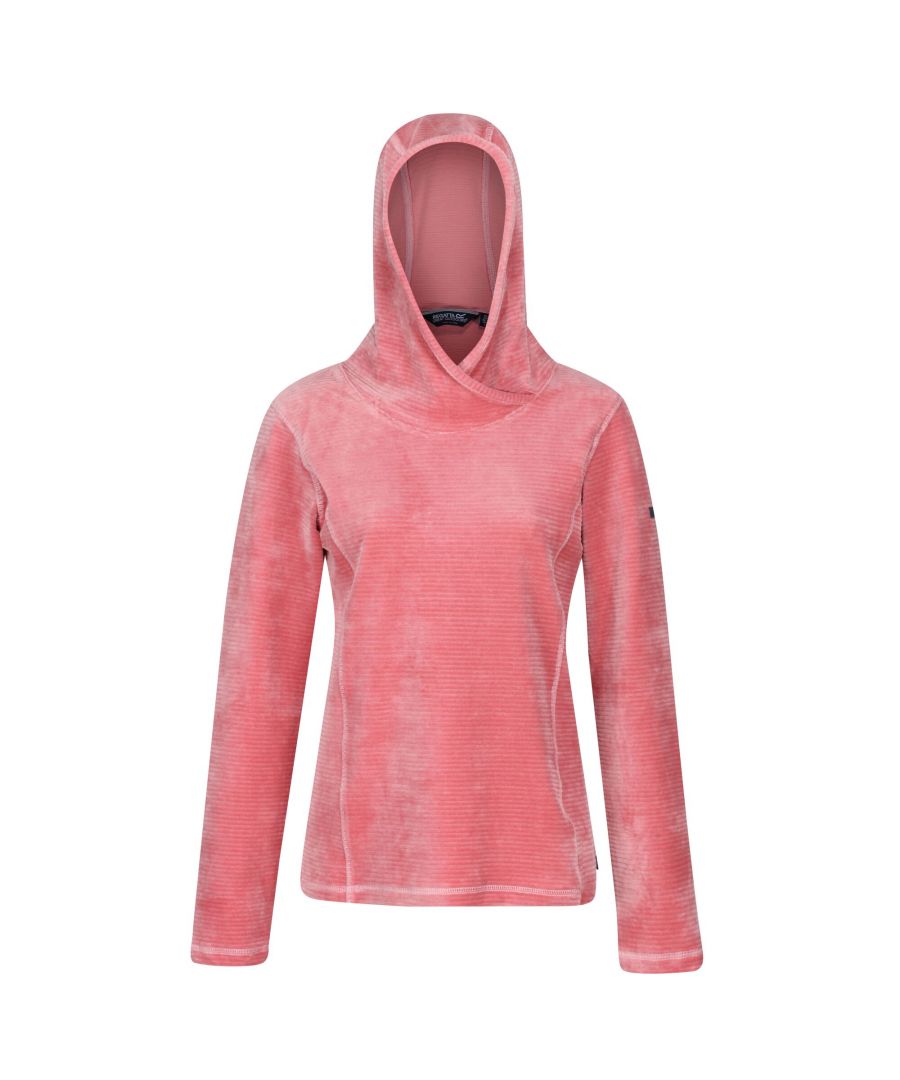 Material: 82% Polyester, 16% Cotton, 2% Elastane. Fabric: Brushed Back, Fleece, Velour. Design: Logo, Ribbed. Hood Features: Grown On Hood, Wrap Around. Supersoft. Neckline: Hooded. Sleeve-Type: Long-Sleeved. Length: Regular. Fastening: Pull Over.