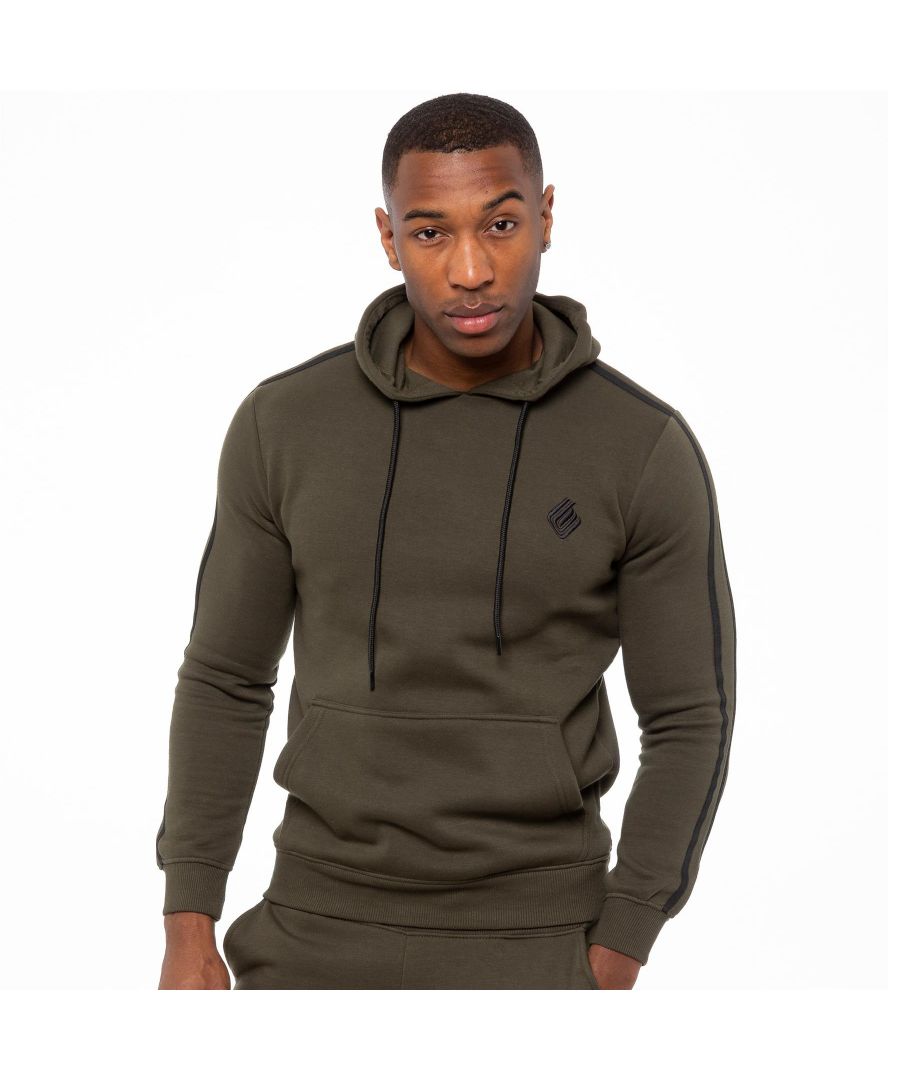 Update your casual wardrobe with this designer style mens Hoodie. Crafted from soft and comfortable cotton and polyester, this regular fit jacket features ribbed cuffs and waist, a hood with drawstrings and Kangaroo Pockets while an embroidered Enzo logo on the front adds a trendy finishing touch.