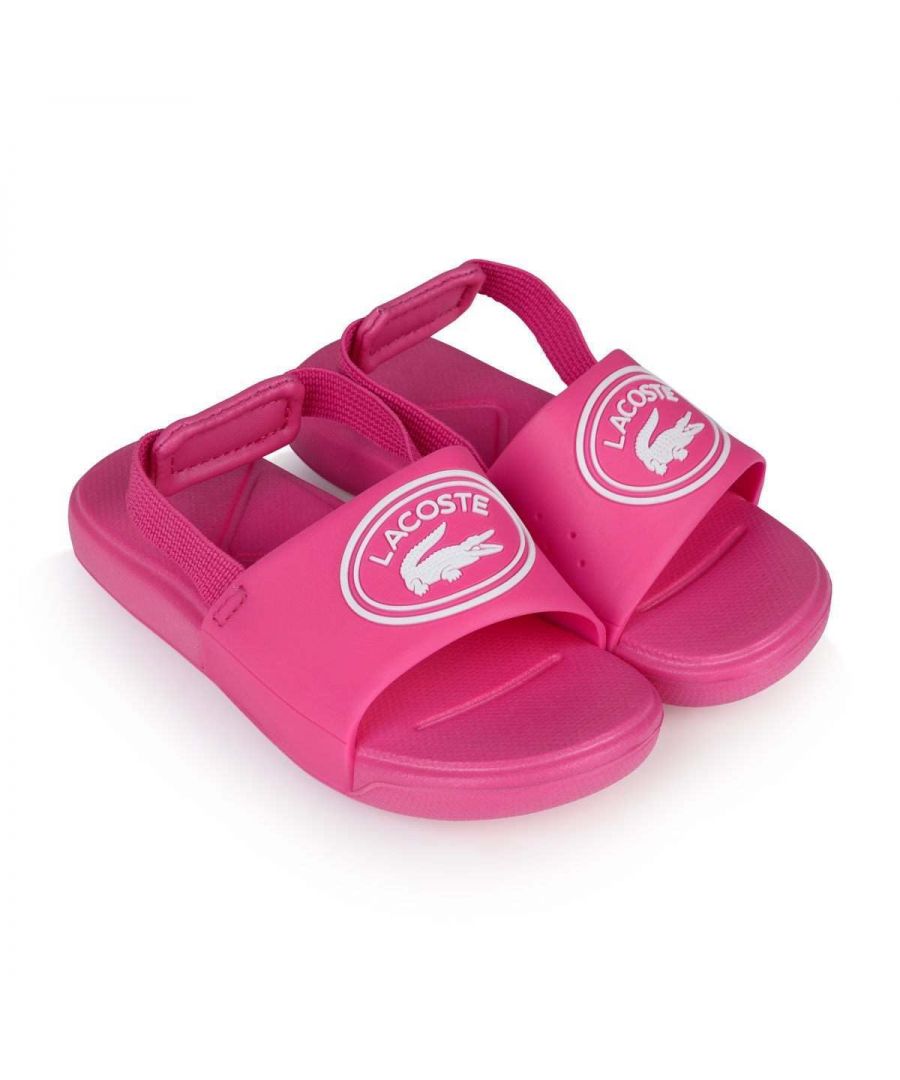Lacoste Girls Pink Sliders