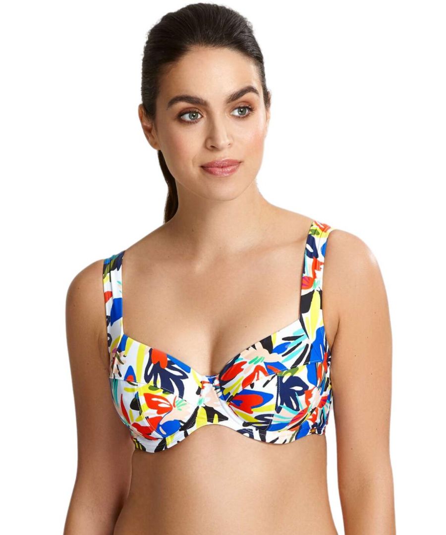 Panache Lingerie Womens SW1405 Anya Riva Balcony Bikini Top - Multicolour Elastane - Size 34D