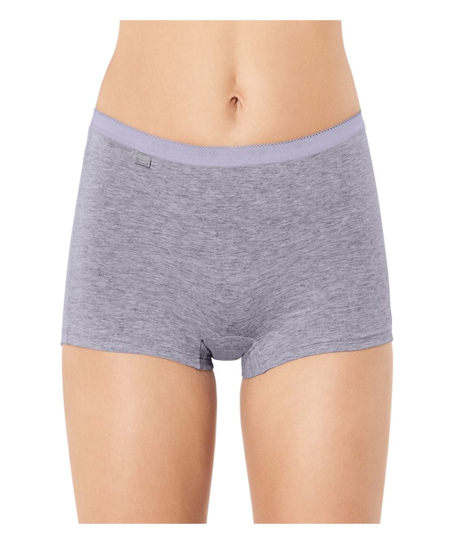 Sloggi Basic+ Short brief is now even more comfortable thanks to ultra-soft smooth seams, which stay that way, even after a 95 degree wash. These shorts are comfortable and provide you with all day comfort.    Size Guide:  XS (8), S (10), M (12), L (14), XL (16), 2XL (18), 3XL (20), 4XL (22), 5XL (24), 6XL (26), 7XL (28), 8XL (30)