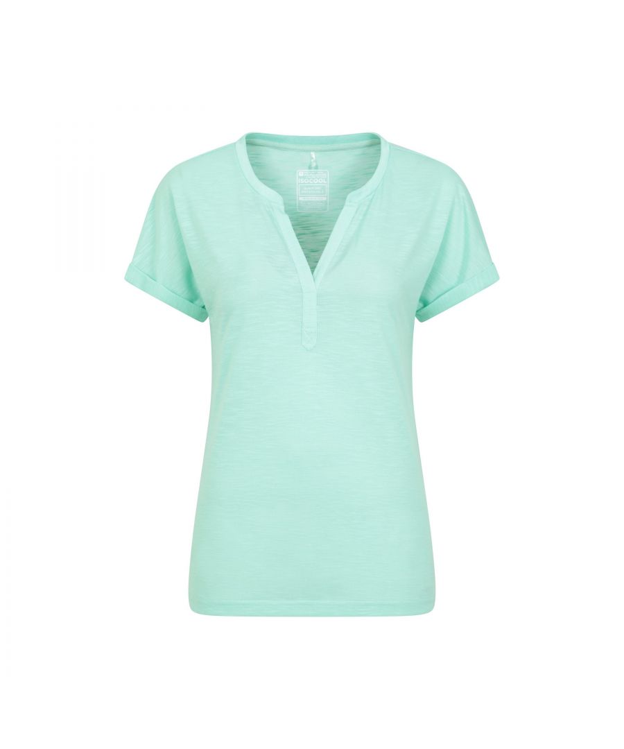 Mountain Warehouse Womens/Ladies Skye Slub Quick Dry T-Shirt (Mint) - Size 16 UK