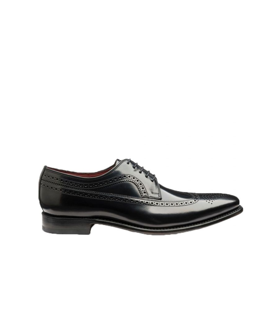 Loake Mens Clint Formal Shoe Black Leather - Size UK 9