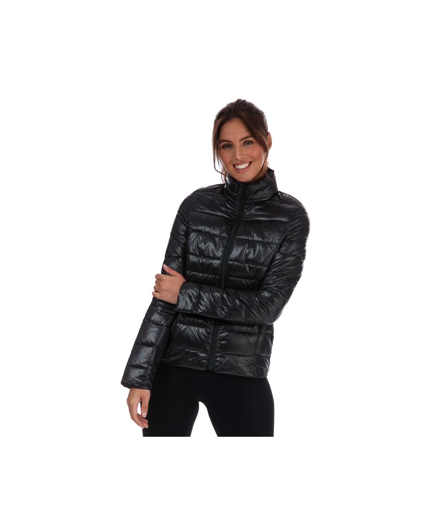 Brave Soul Rio High Shine Padded Jacket 