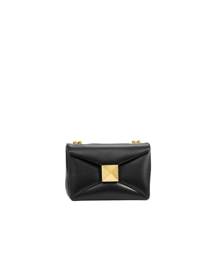 - Composition: 100% calf leather - Magnetic button closure - Non detachable shoulder strap - Gold-tone pyramid stud detail - Small logo detail - Length 20 cm / 7,8 in - Height 14 cm / 5,5 in - Width 9 cm / 3,5 in - Made in Italy - MPN 1W0B0K21HHX_0NO - Gender: WOMEN - Code: BAG VQ 2 SD 00 O46 W3 T