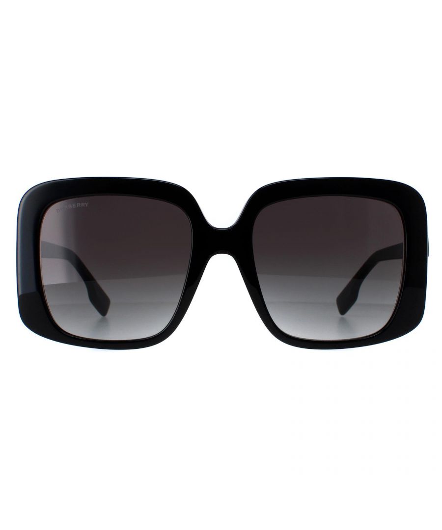 Burberry Square Womens Black Grey Gradient BE4363 - One Size