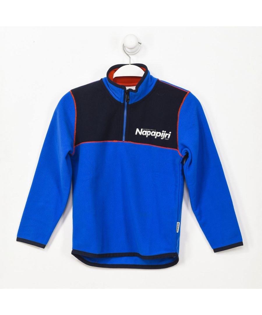 Napapijri Boys K TAU fleece sweatshirt with high neck and inner lining GA4EPO boy - Multicolour - Size 8Y