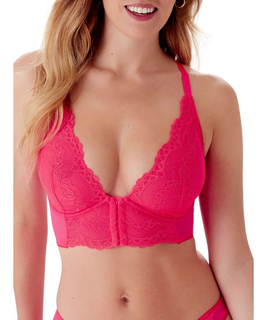 Gossard Superboost Lace Deep V-Neck Bralette. With microfibre strapping/elastic and stretch lace. Product is hand wash only.