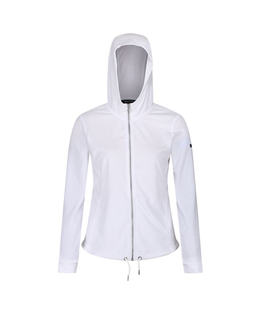Stof: Coolweave, Katoen, Elastaan, Midweight, Polyester, Soft Touch, Velours. Ontwerp: Kenteken, eenvoudig. Gevormde rugzoom. Halslijn: Kapitein. Mouwtype: Met lange mouwen. Eigenschappen van de kap: Gegroeid op de kap. Zakken: 2 Lagere zakken. Bevestiging: Volledige ritssluiting. Hem: Verstelbaar, trekkoord.