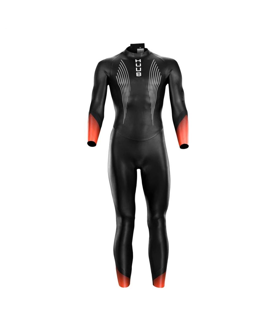 The HUUB Alta 2:4 Mens Triathlon Fullsuit is Designed to provide buoyancy  warmth and flexibility during your open water swim. Coming made with Arms Neutral technology which delivers unrivalled and unmatched Rotational Freedom. The suit is made from superior grade Neoprene and comes with a standard rear release zipper. Upper body freedom & lower body lift. Exclusive 2:4 buoyancy profile. HUUB wordmark appplied to chest.