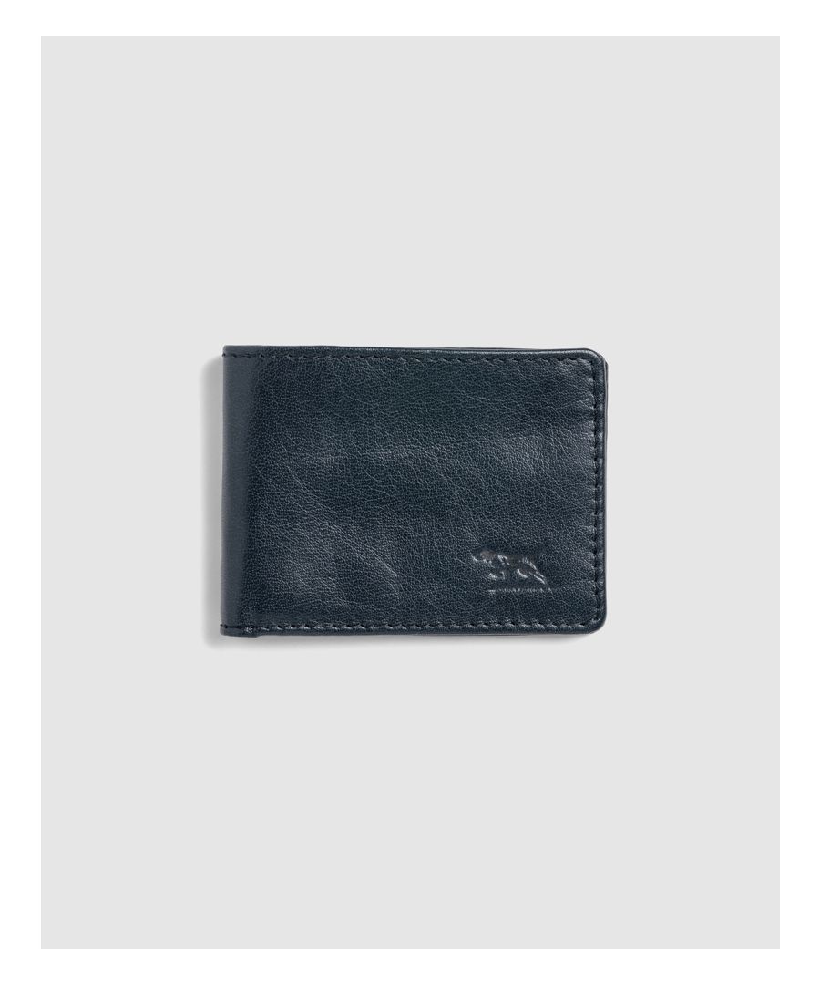 Our slim landscape bill-fold wallet features six slots for credit cards as well as two additional pockets along with the requisite bill sleeve. The slimline design reduces bulk and is made from genuine buffalo leather, the wallet has a luxurious handfeel that will better with age.
