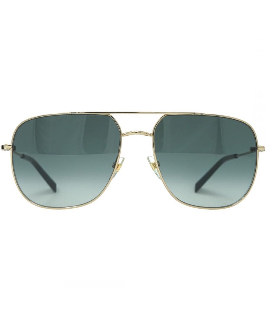 Givenchy GV7195/S J5G 9O Gold Sunglasses. Lens Width =59mm. Nose Bridge Width = 17mm. Arm Length = 140mm. Sunglasses, Sunglasses Case, Cleaning Cloth and Care Instructions all Included. 100% Protection Against UVA & UVB Sunlight and Conform to British Standard EN 1836:2005