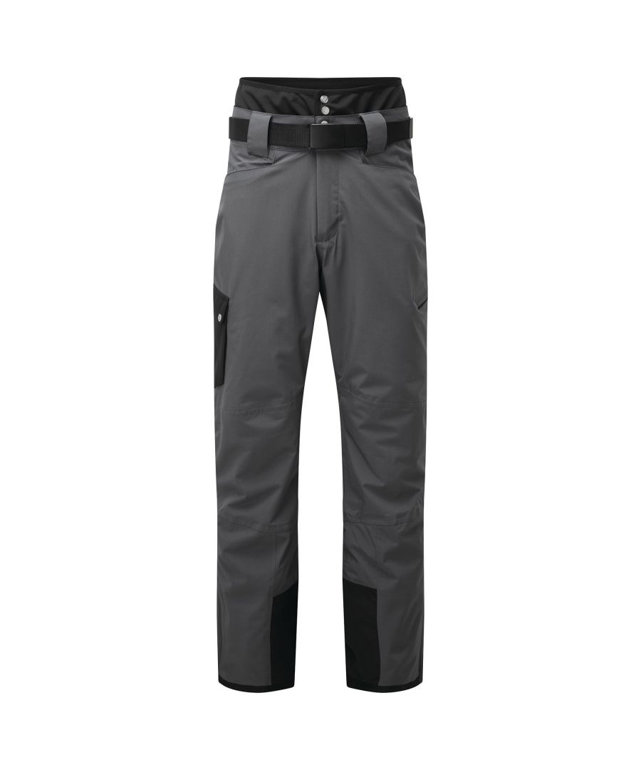 Dare 2B Mens Absolute II Ski Trousers (Ebony Grey/Black)
