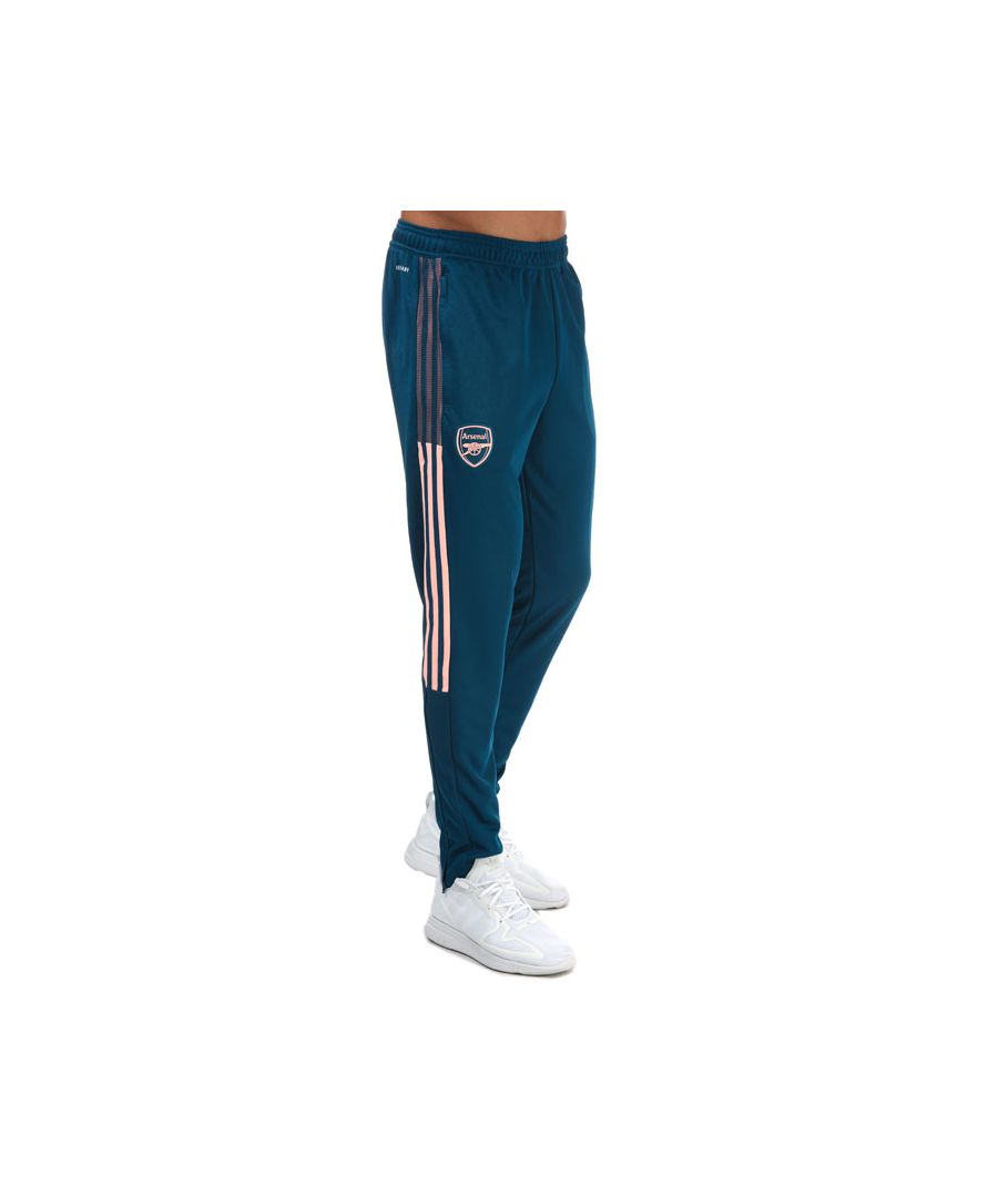 adidas Mens Arsenal Pants in Blue - Size X-Small
