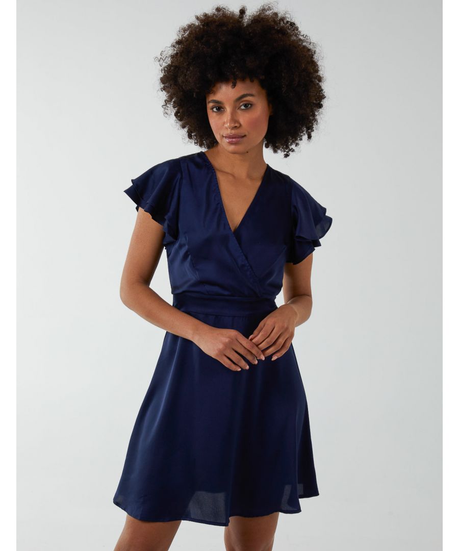 Look elegant even on casual days with the Double Angel Sleeve Wrap Dress. With a waist belt that will make this dress appear that it was tailored just for you, an elegant wrap front and adorable angel sleeves, match this gorgeous dress with ankle boots. \n100% polyester 
