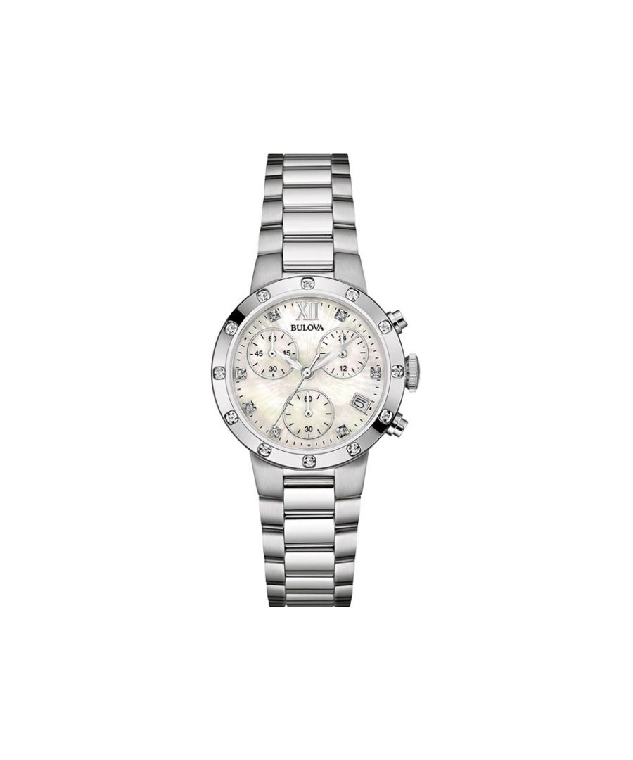 Image for Bulova 96W202 SS Diamond Chronograph Bracelet