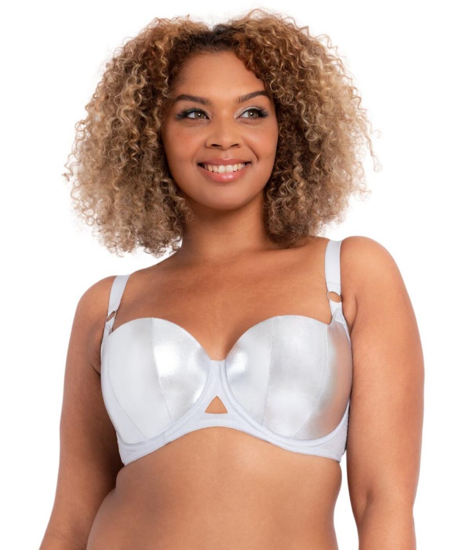 Curvy Kate Womens Lift Off Balcony Bra - Grey Nylon - Size 30J