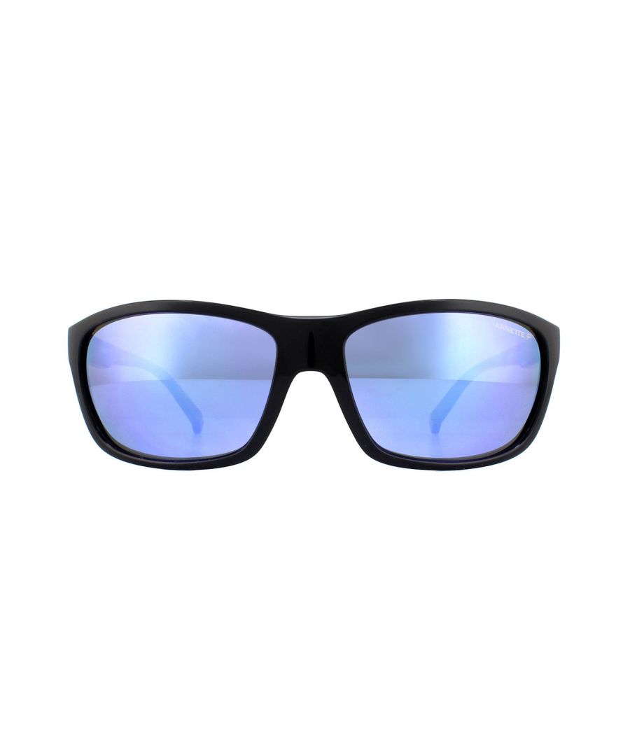 Arnette Mens Sunglasses 4263 41/22 Black Dark Grey Mirror Water Polarized - One Size