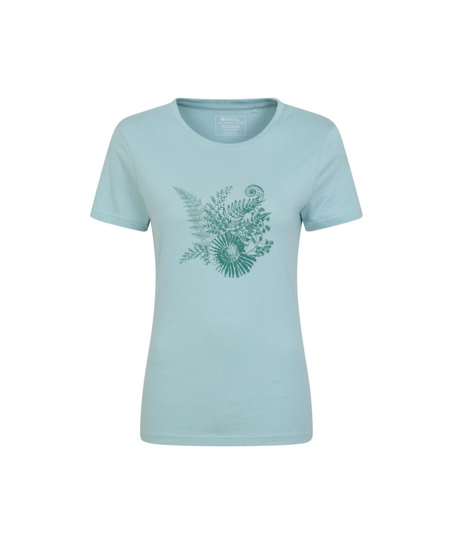 Mountain Warehouse Womens/Ladies Fern Shell Organic T-Shirt (Mint) - Size 18 UK