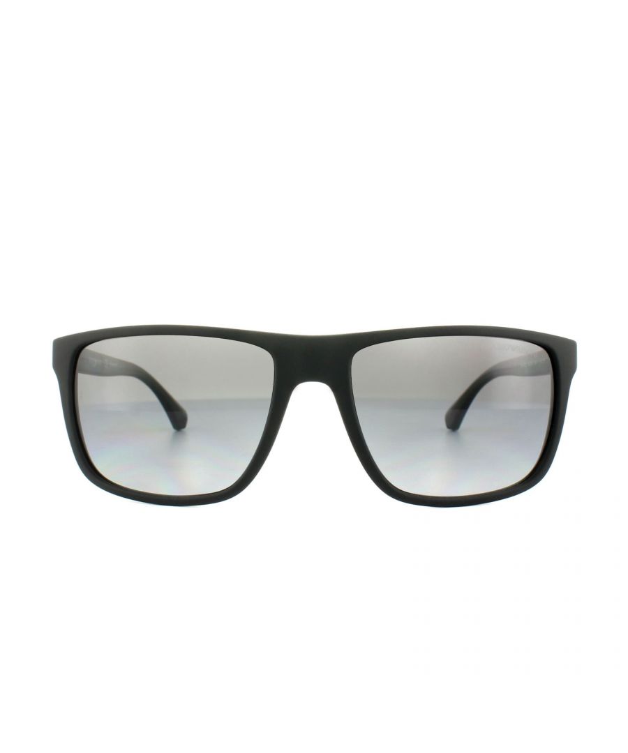 Emporio Armani Sunglasses 4033 5229T3 Black Grey Rubber Grey Gradient Polarized
