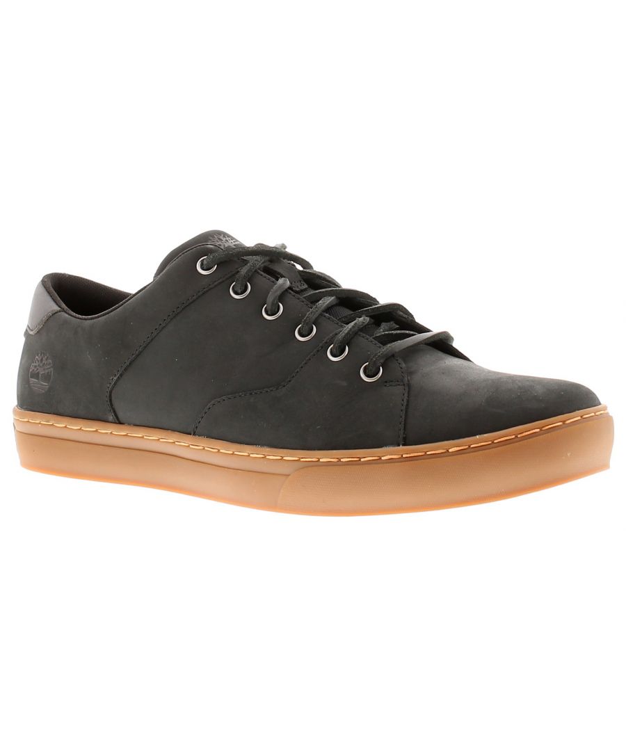 Timberland Adv 2.0  Ox  Mens Leather Trainers Black. Leather Upper. Fabric Lining. Synthetic Sole. Mens Gentlemens Timberland Lace Ups Trainers Sneakers Leather Nubuck.