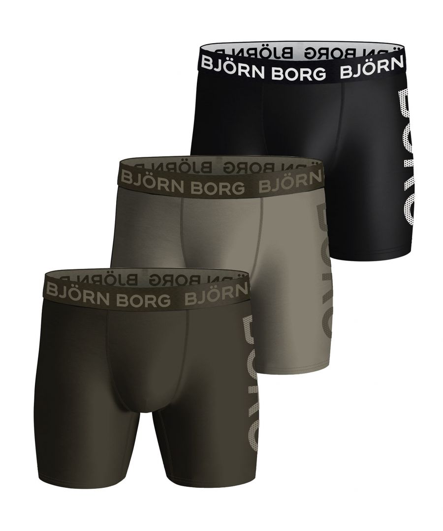 Bjorn Borg Björn - 3 Pack Mens Performance Boxer Briefs