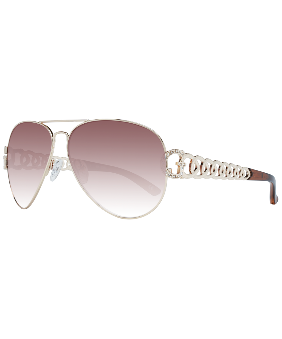 Guess GU7255 H73 Rose Gold Sunglasses. Lens Width = 63mm. Nose Bridge Width = 13mm. Arm Length = 125mm. Sunglasses, Sunglasses Case, Cleaning Cloth and Care Instrtions all Included. 100% Protection Against UVA & UVB Sunlight and Conform to British Standard EN 1836:2005