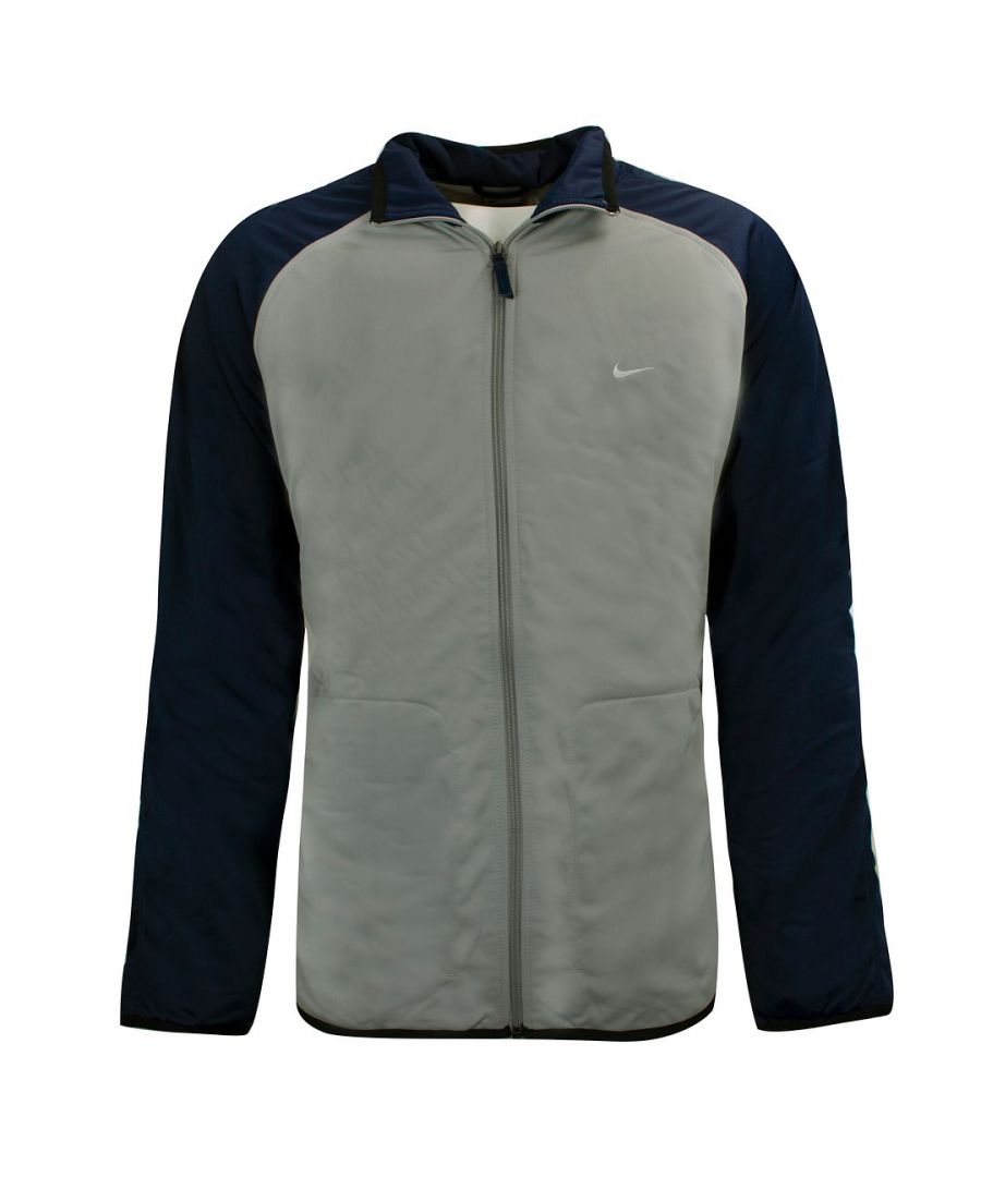Nike Long Sleeve Zip Up Stetch Waist Grey Mens Fleece Tracksuit 167156 082