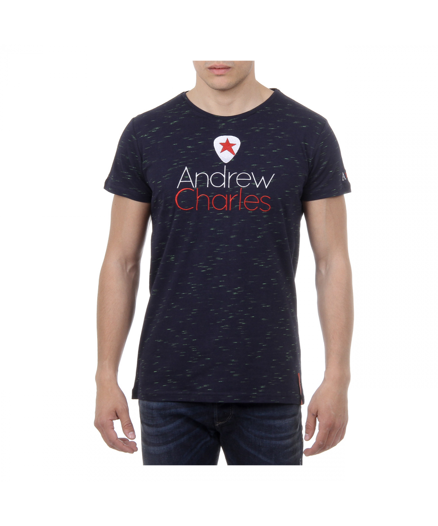 Image for Andrew Charles Mens T-Shirt Short Sleeves Round Neck Dark Blue JACK
