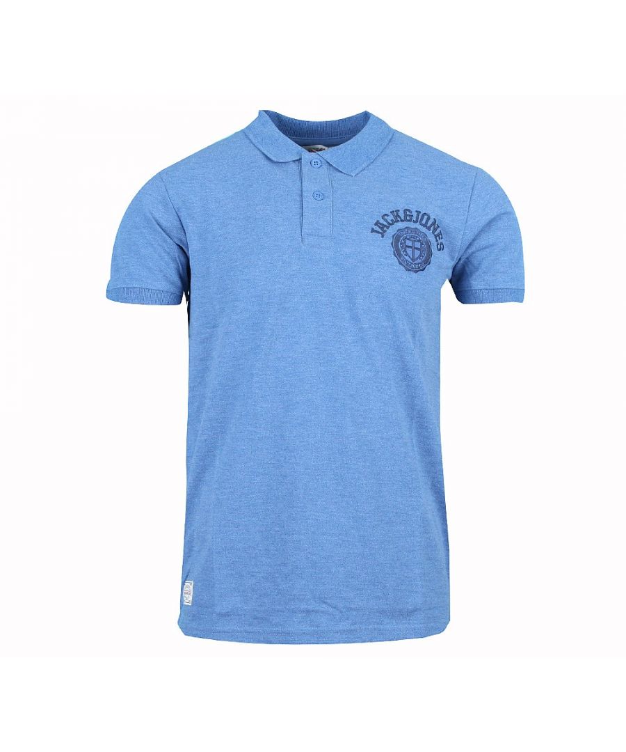 Image for Jack and Jones Athletic Polo Light Blue Polo Shirt