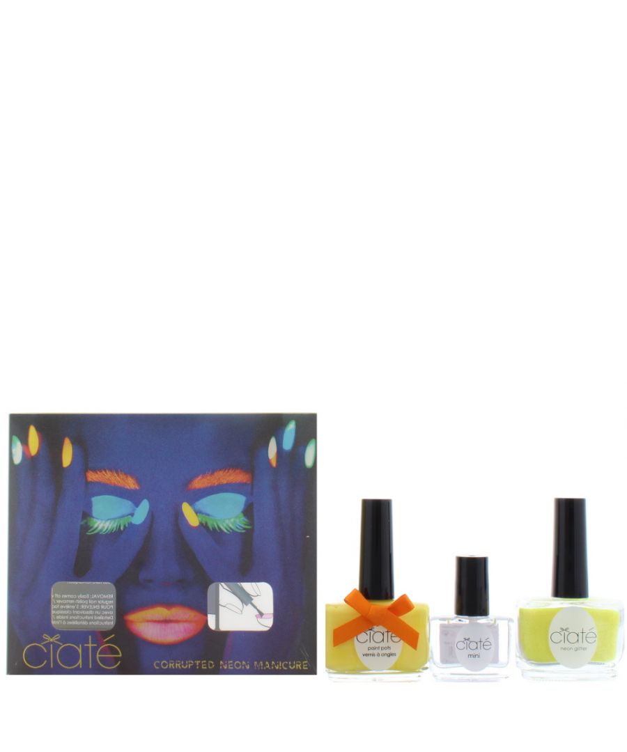 Image for Ciaté Corrupted Neon Big Yellow Taxi Manicure Kit 13.5ml