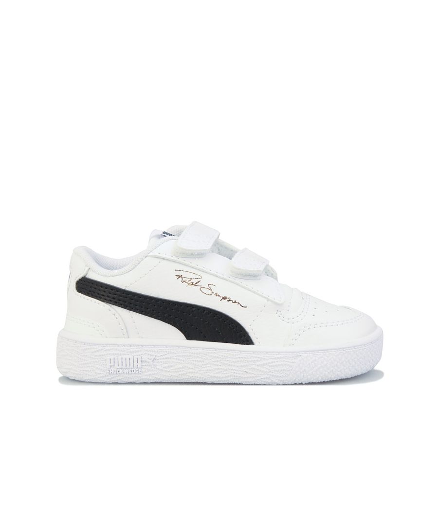 Image for Boy's Puma Infant Ralph Sampson Lo V Trainers in White Black
