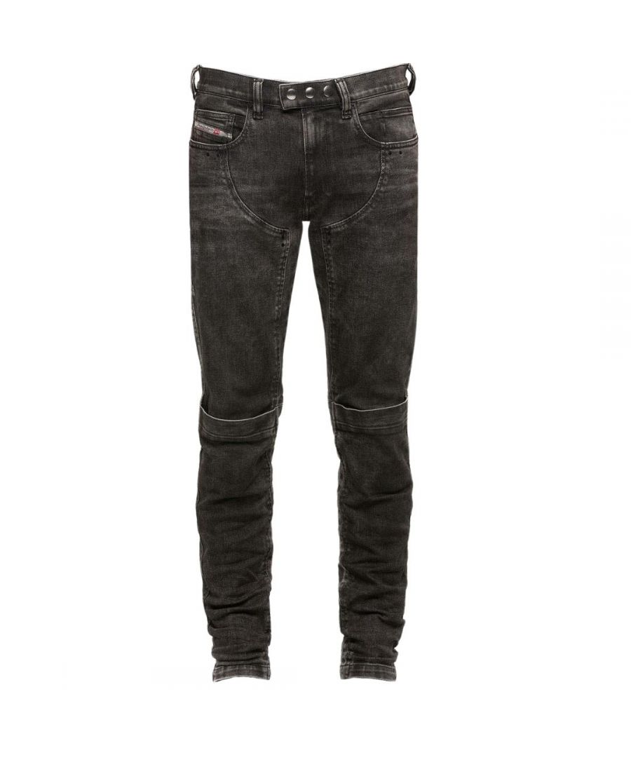 Diesel Mens D-Dean-SP1 009LI Jeans - Black Cotton - Size 30W/30L