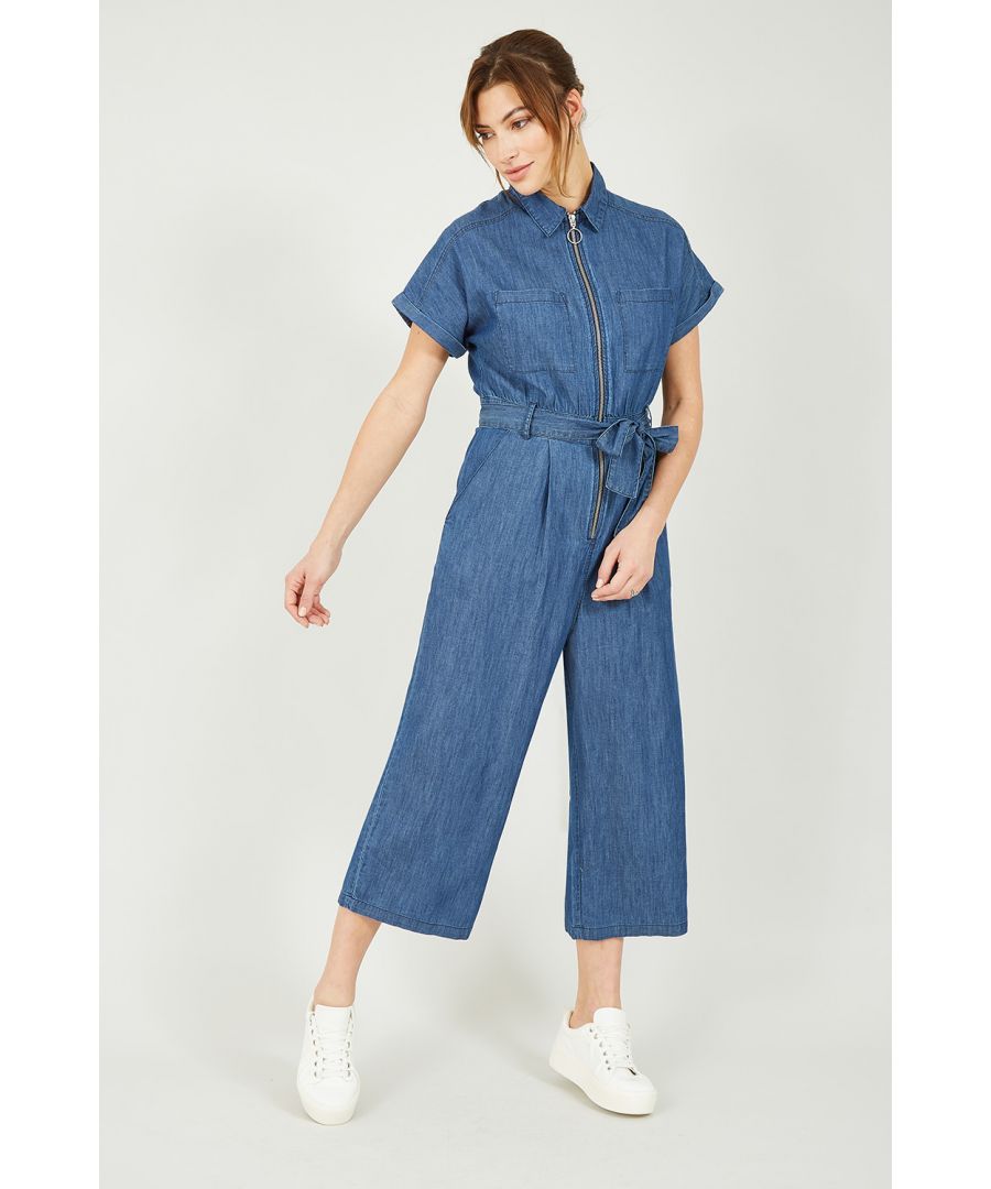 Image for Yumi Blue Utility Chambray Boiler Suit