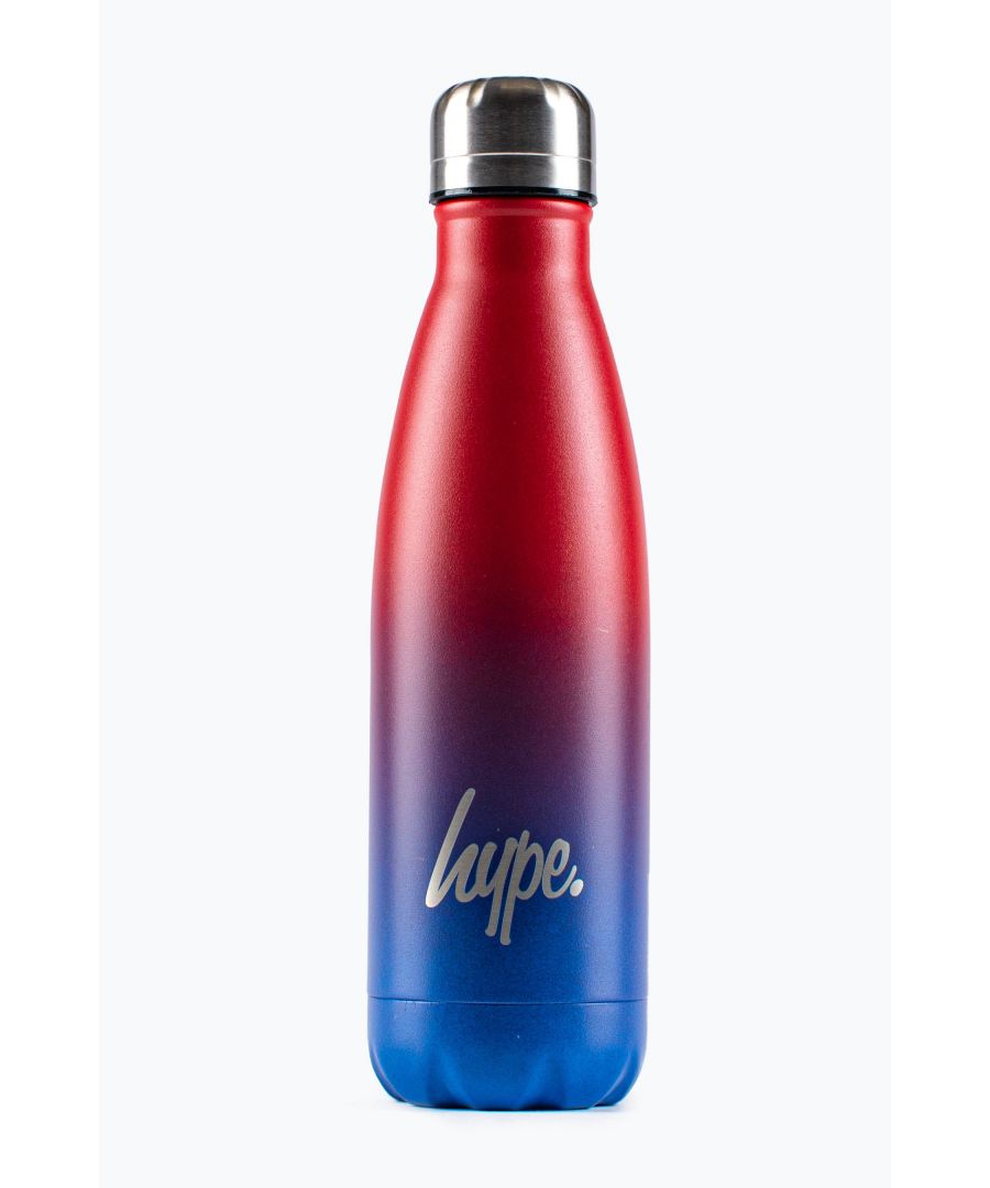 Image for Hype Red & Blue Gradient Powder Coated Metal Bottle - 500Ml