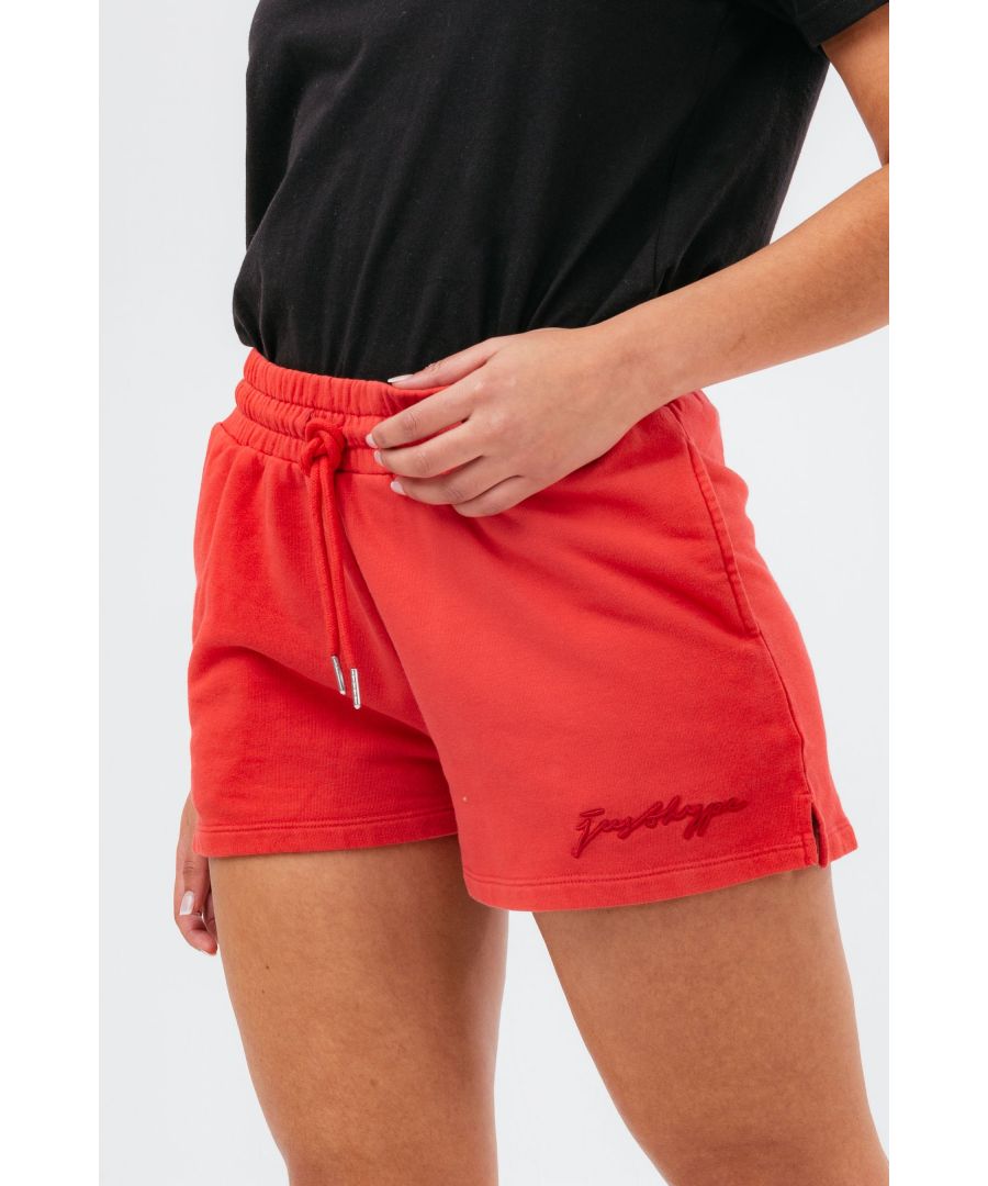 Image for Hype Red High Waisted Women's Baggy Jersey Shorts