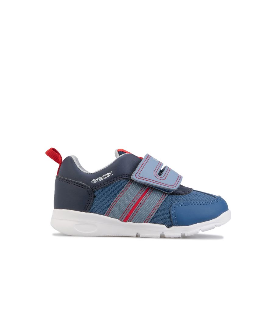 Image for Boy's Geox Infant Runner Trainers in Navy Red