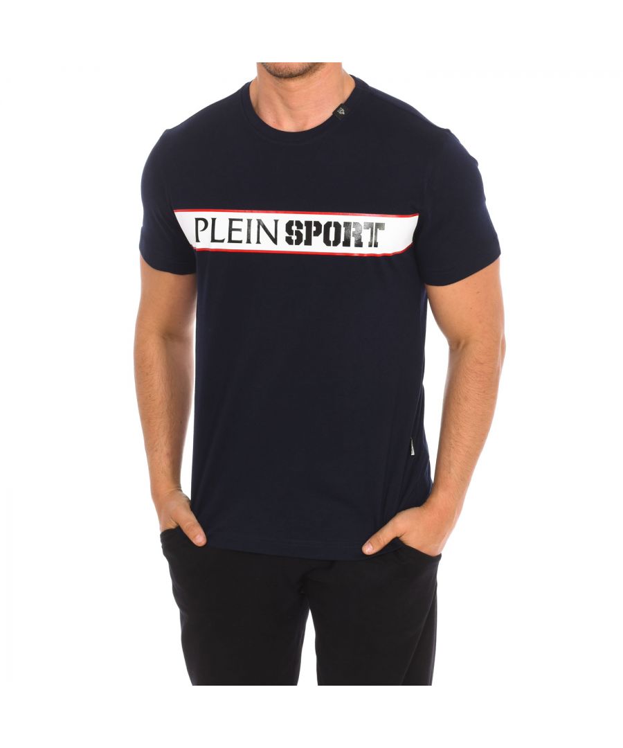 Plein Sport TIPS405 Mens short sleeve t-shirt - Blue - Size X-Large