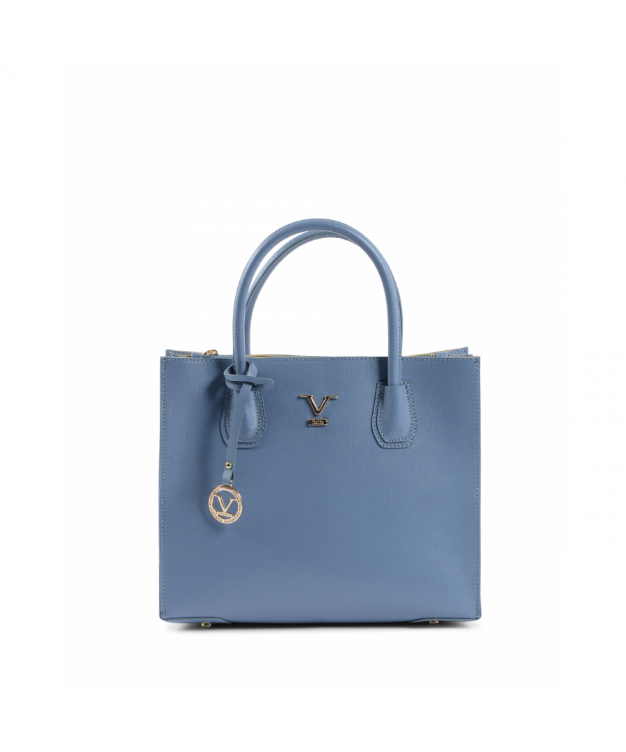 By: 19V69 Italia- Details: BE10275 52 SAFFIANO COLLINA- Color: Light Blue - Composition: 100% LEATHER - Measures: 33x27x14 cm - Made: ITALY - Season: All Seasons