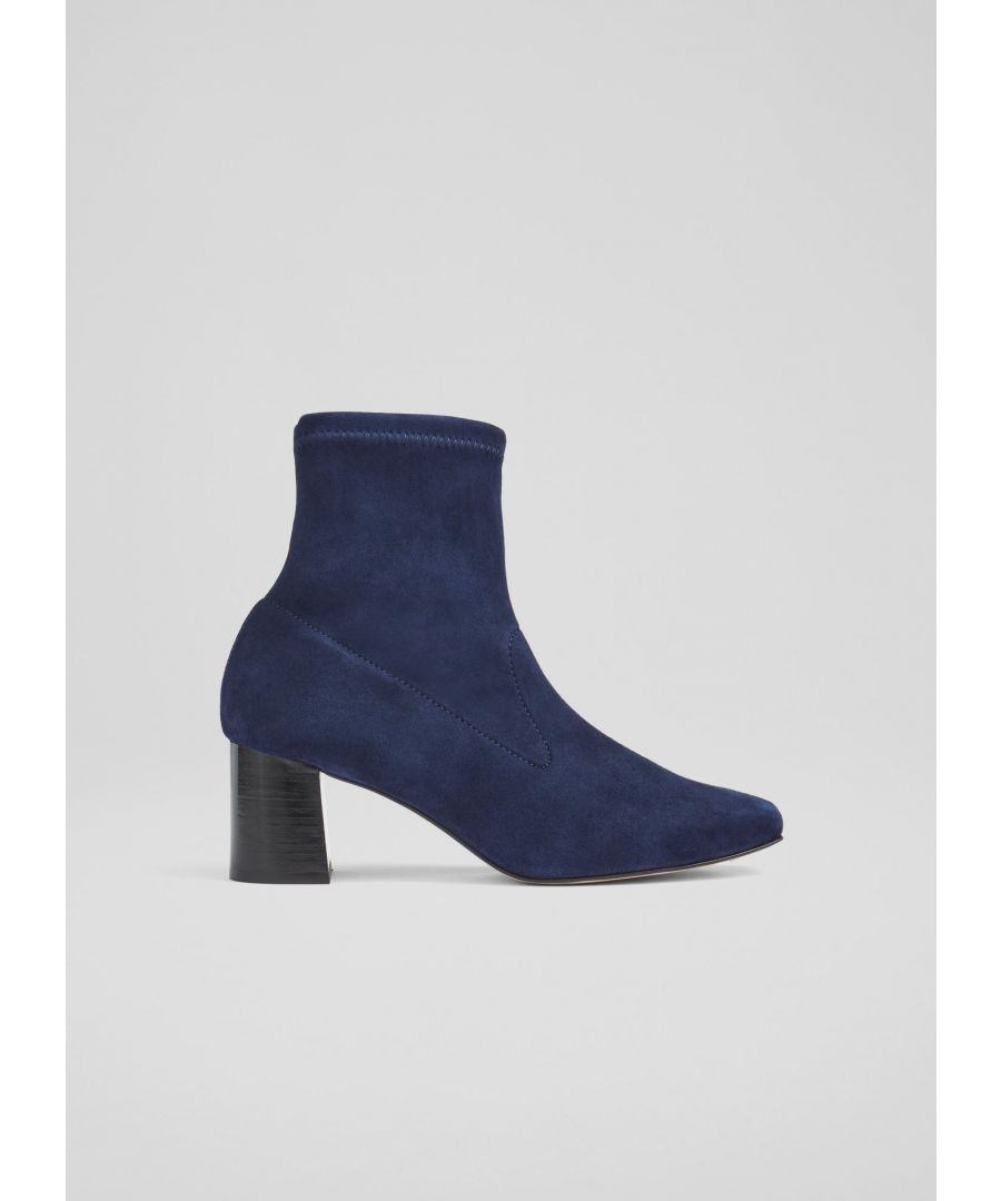 LK Bennett Womens Amira Ankle Boots,Navy - Size UK 4