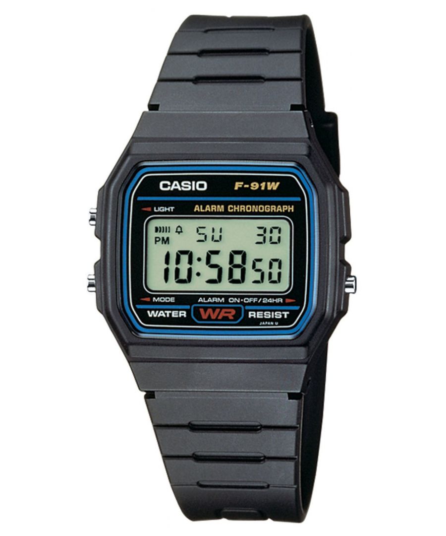 Casio Collection Mens Black Watch F-91W-1YER - One Size