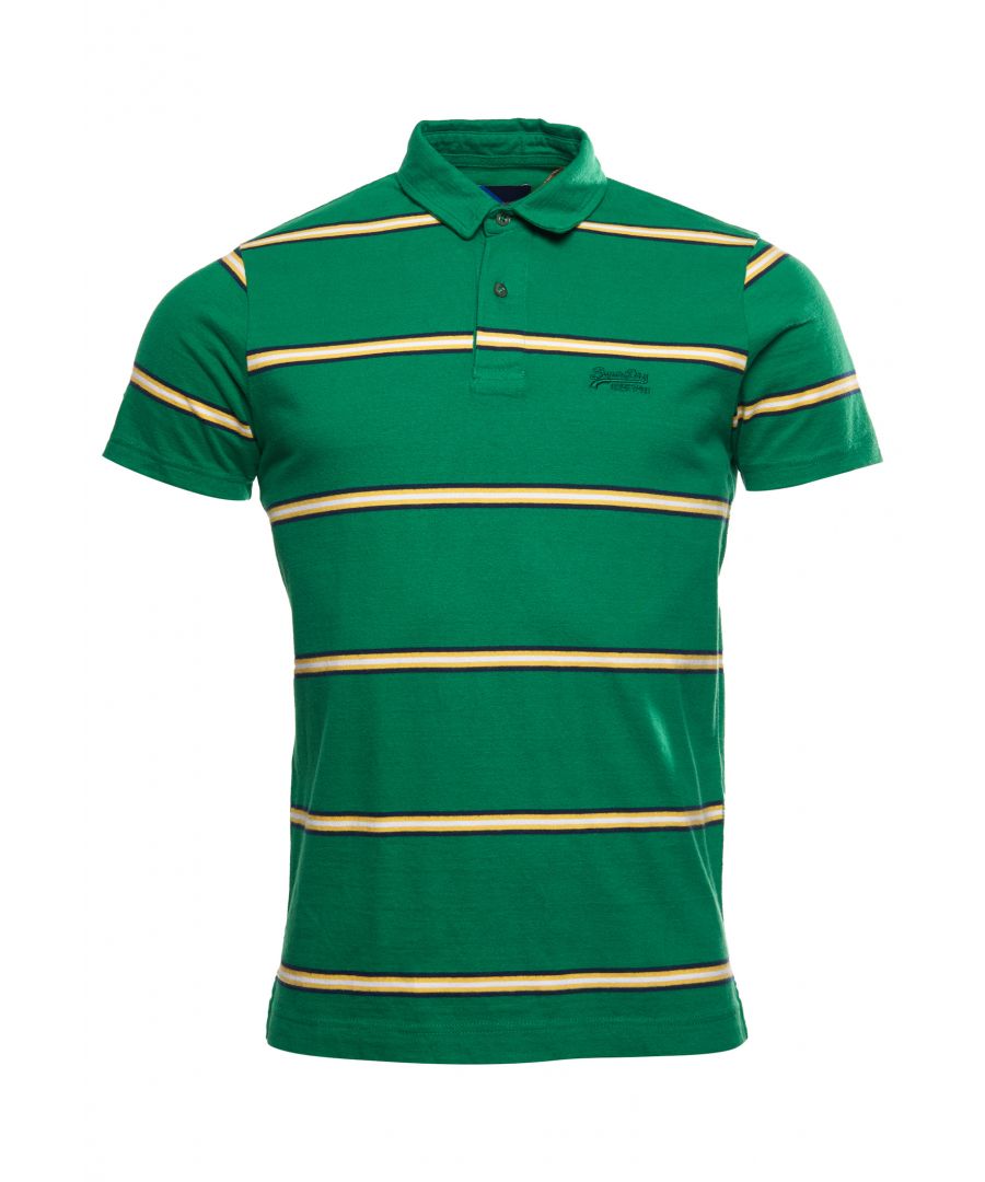 You can never have too many polo shirts. Update your collection with the Academy Stripe Polo Shirt, guaranteed to elevate your wardrobe.Slim fit – designed to fit closer to the body for a more tailored look100% organic cottonSingle collarHalf button fasteningShort sleevesStripe designEmbroidered signature logoMade with organic cotton grown using natural rather than chemical pesticides and fertilisers. The healthier soil this creates uses up to 80% less water which is better for our planet and for the farmers who grow it.
