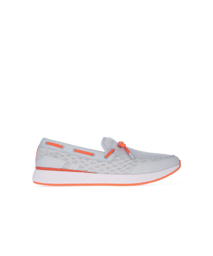 Image for Men's Swims Breeze Wave Boat Loafers in Grey orange